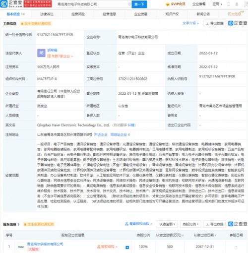 海尔进军集成电路领域 新技术布局与市场机遇